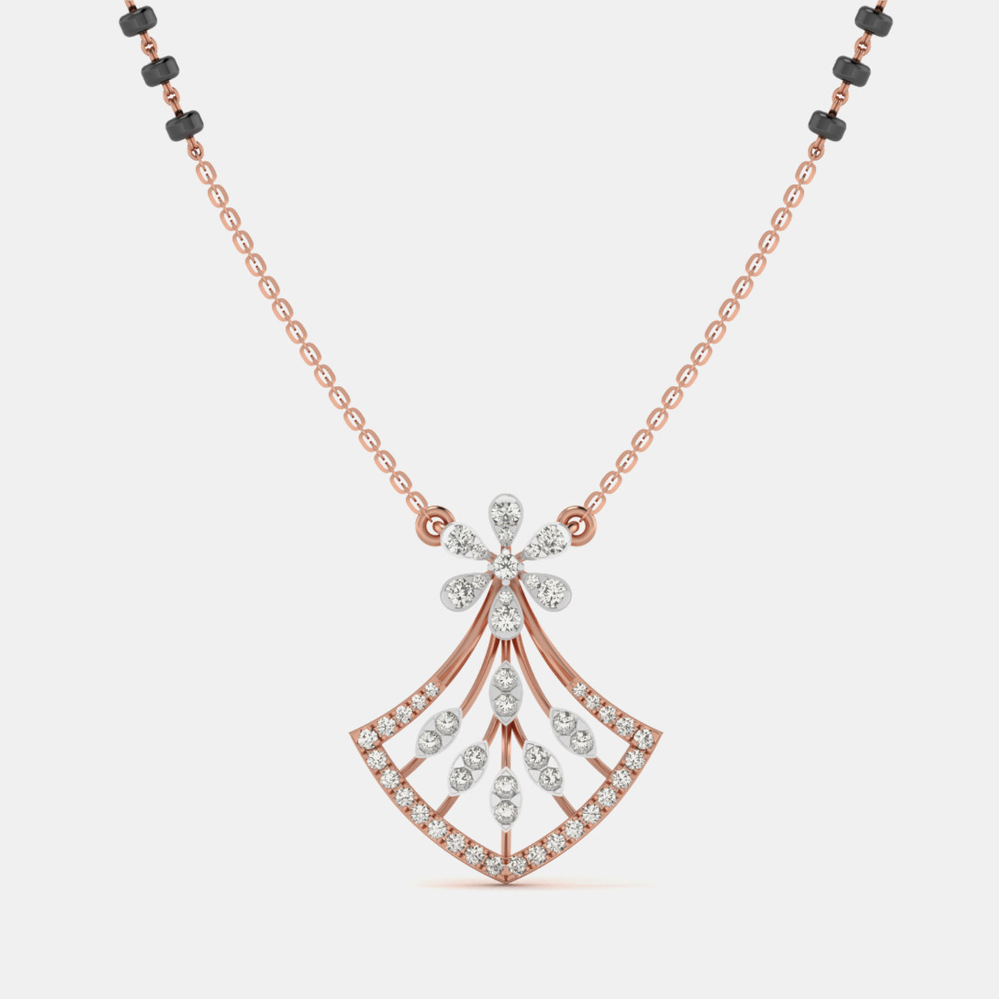 Celestia Bloom Diamond Mangalsutra Pendant