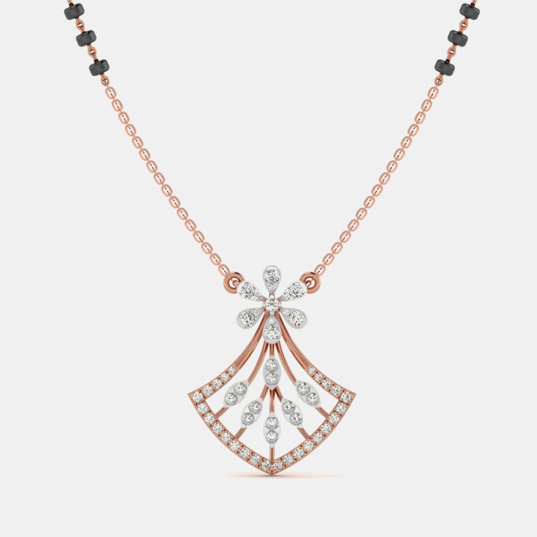 Celestia Bloom Diamond Mangalsutra Pendant