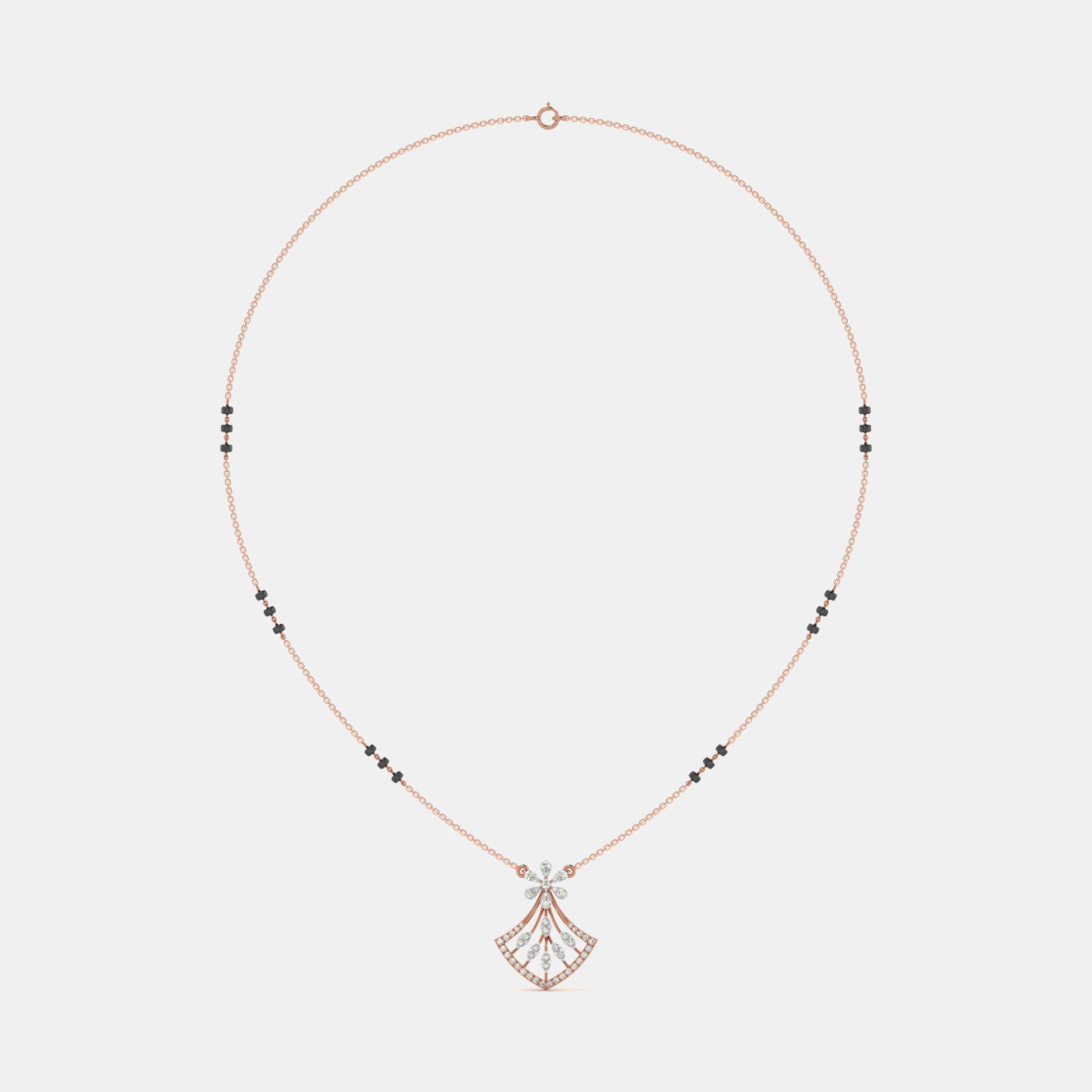 Celestia Bloom Diamond Mangalsutra Pendant
