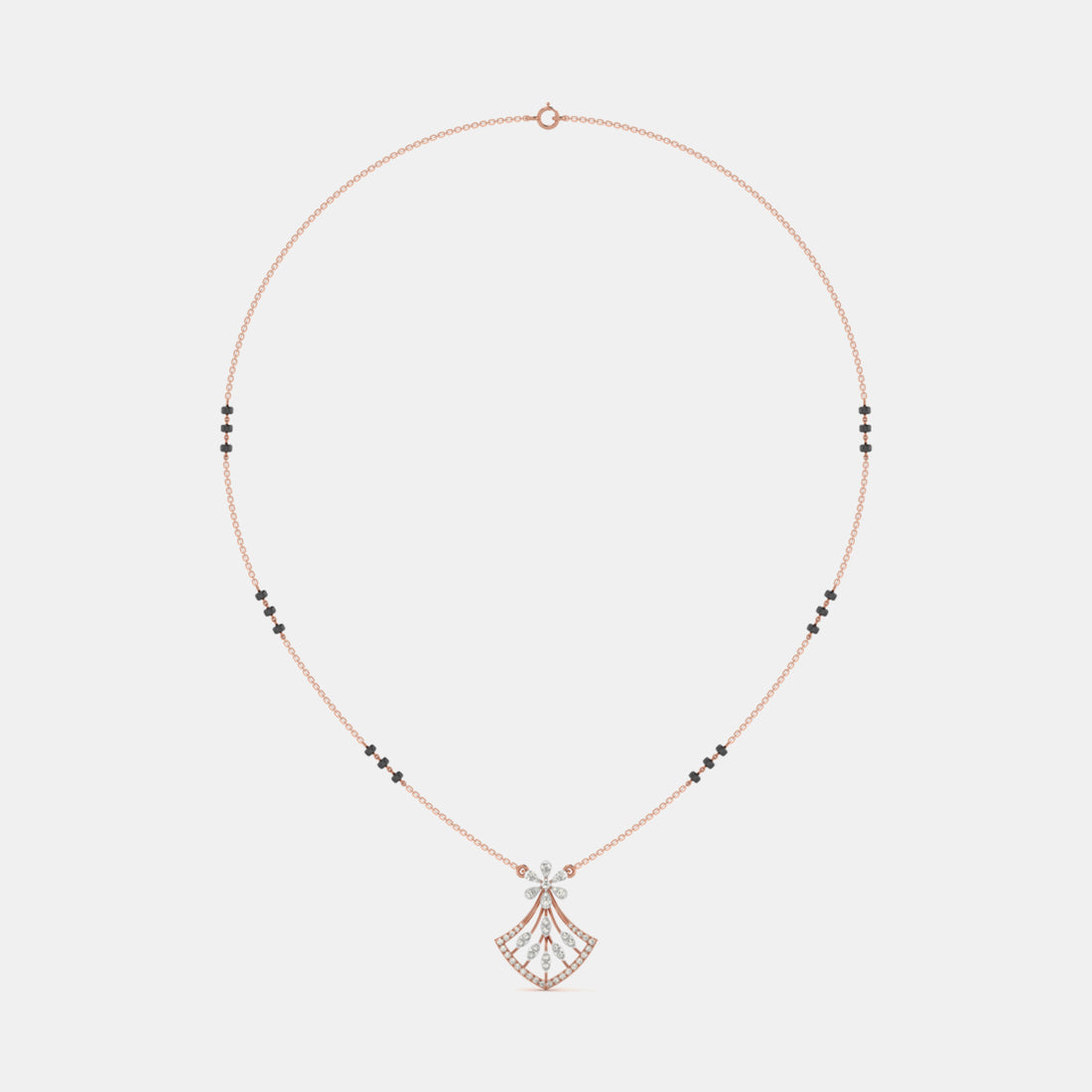 Celestia Bloom Diamond Mangalsutra Pendant