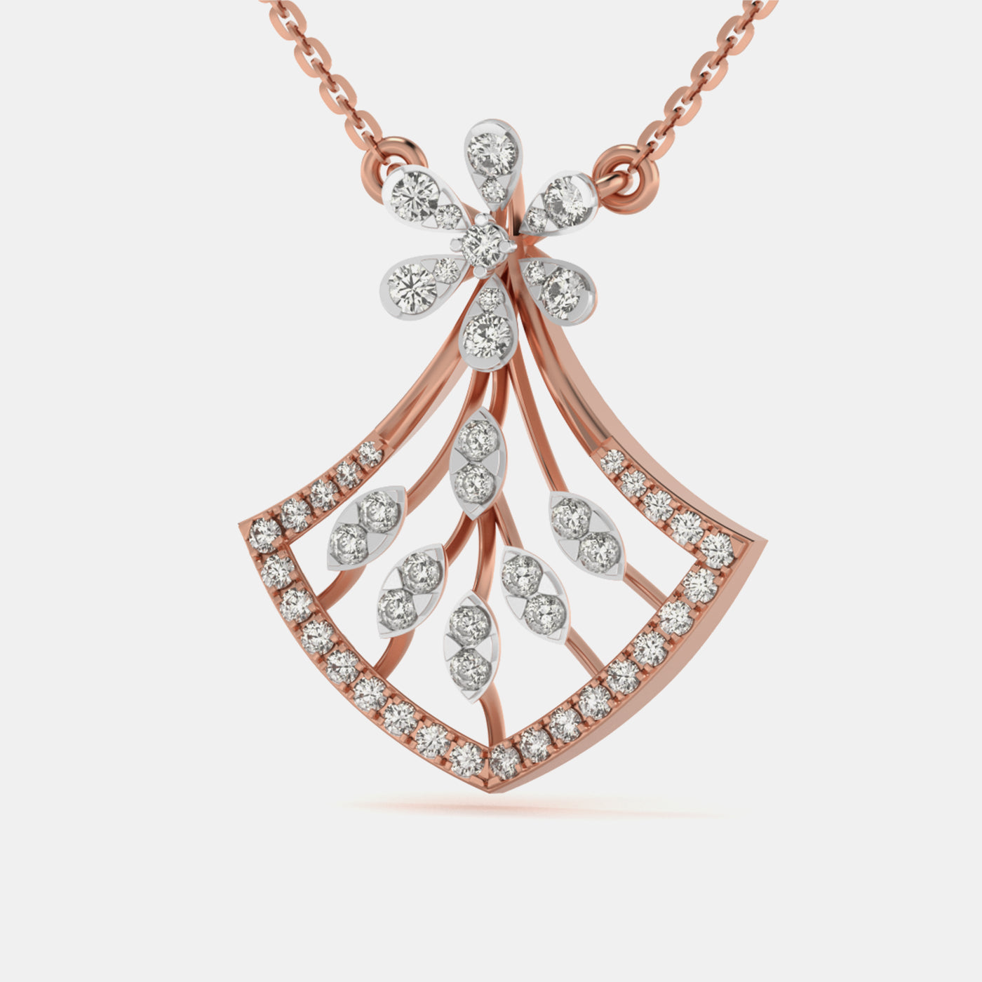 Celestia Bloom Diamond Mangalsutra Pendant